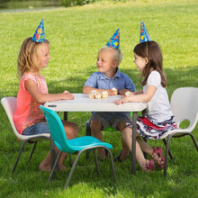 Children's White Square Little Table - 61cm