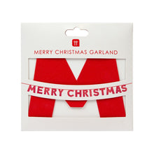 Merry Christmas Glitter Garland
