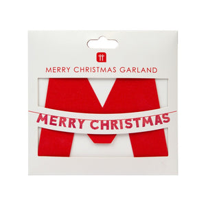 Merry Christmas Glitter Garland