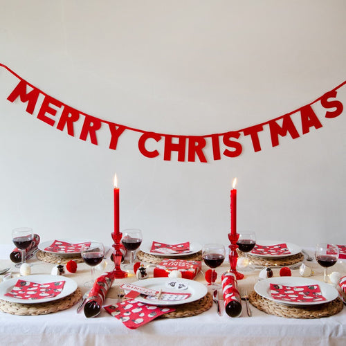 Merry Christmas Glitter Garland