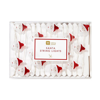 Botanical Santa String Lights