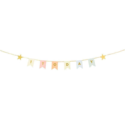 We Heart 1st Birthday ONE Today Garland