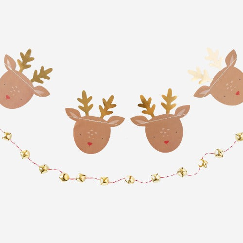 Dear Rudolph Reindeer and Bells Banner Set