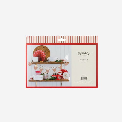 Dear Rudolph Reindeer and Bells Banner Set