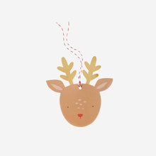 Dear Rudolph Reindeer Oversized Tags