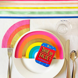 Rainbow Birthday Shaped Plates