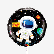 Birthday Astronaut Round Foil Balloon