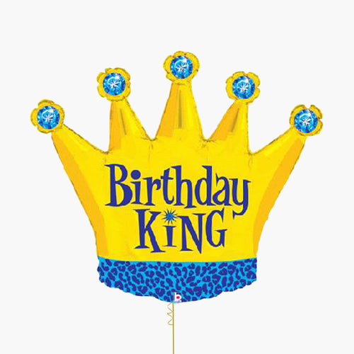 Birthday King Inflated Foil Balloon
