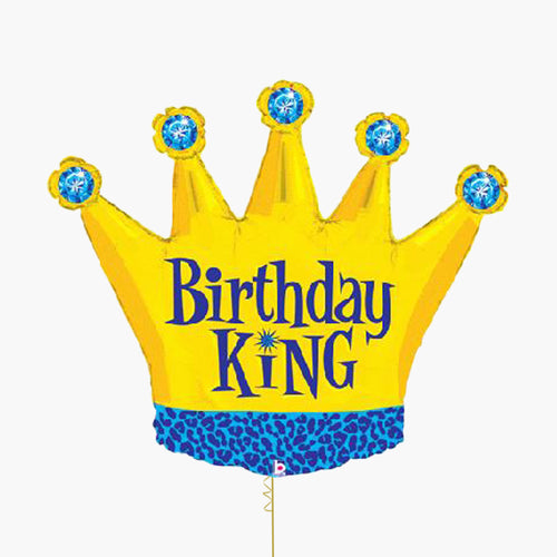 Birthday King Super Shape Foil Balloon