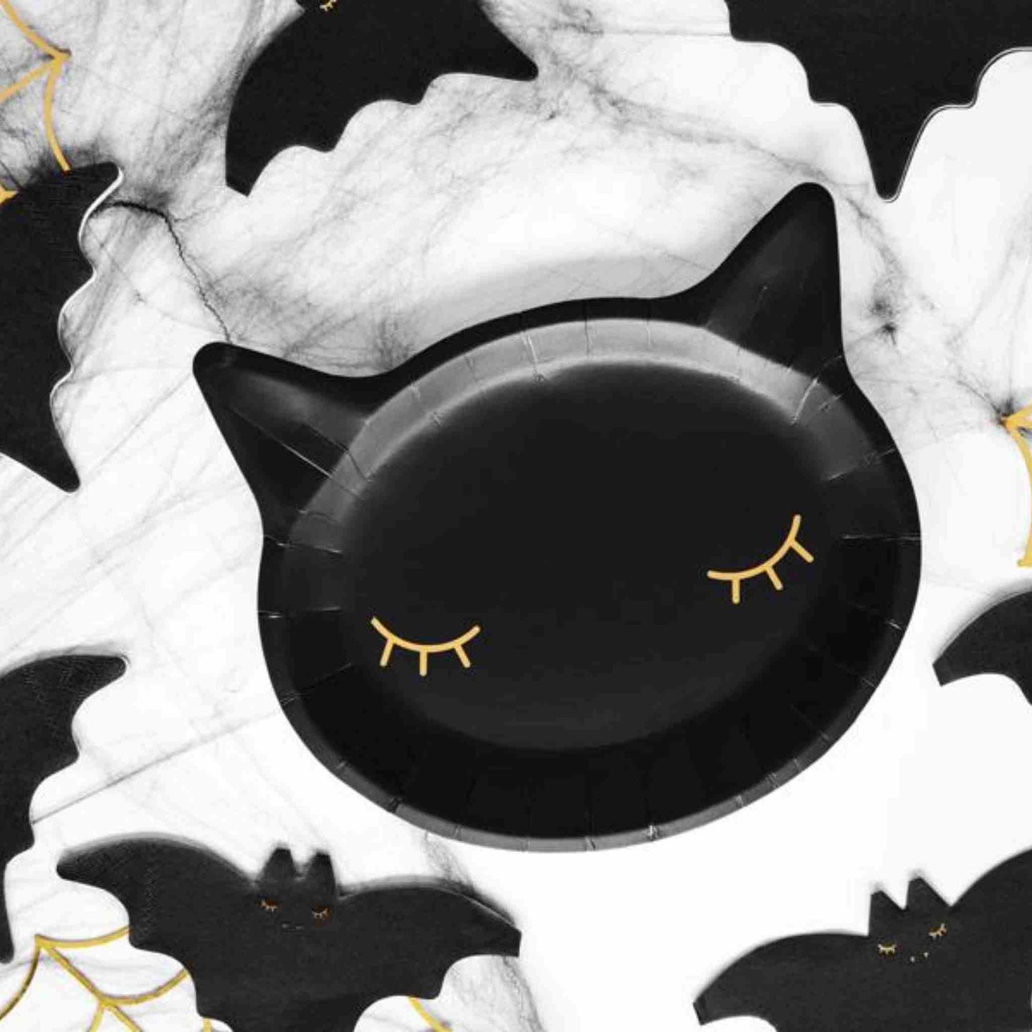 Black Cat Paper Plates