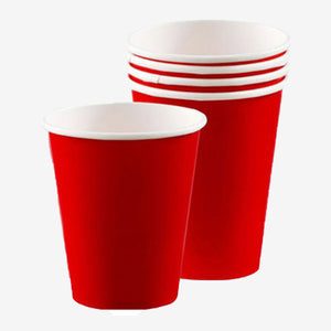 Apple Red Paper Cups