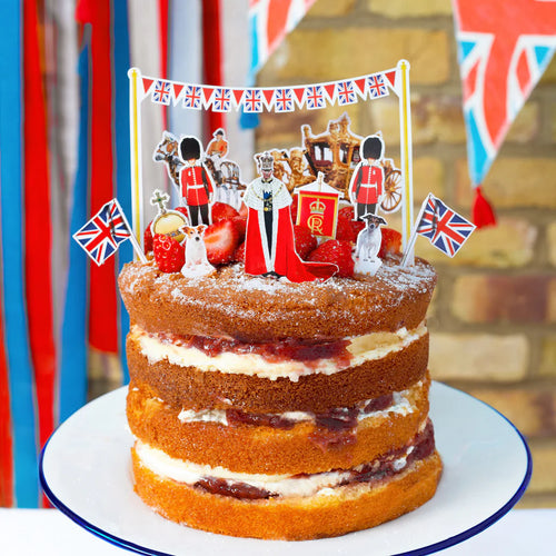 Royal Coronation Cake Toppers