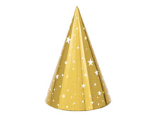 Gold Party Hats with Stars