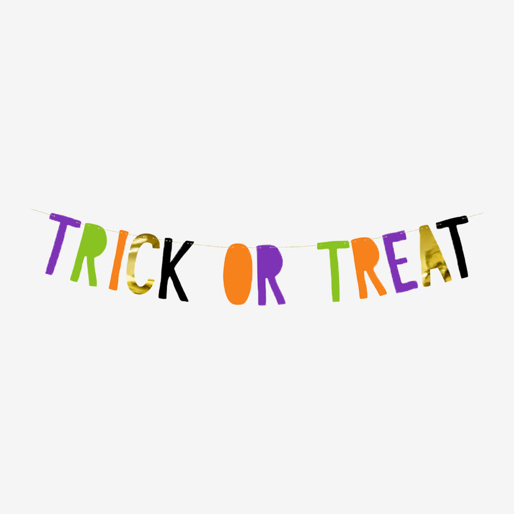 Colorful Trick or Treat Banner