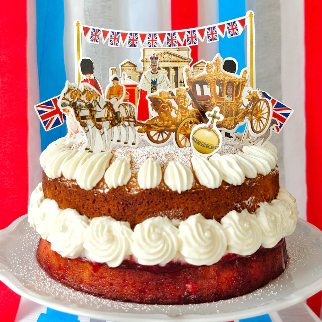 Royal Coronation Cake Toppers