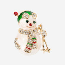 Christmas Entertainment Snowman Enamel Badge