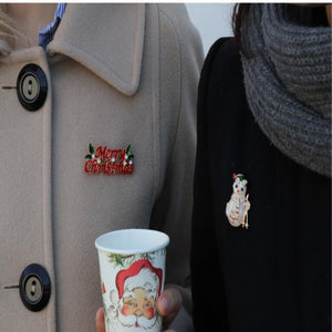 Christmas Entertainment Snowman Enamel Badge