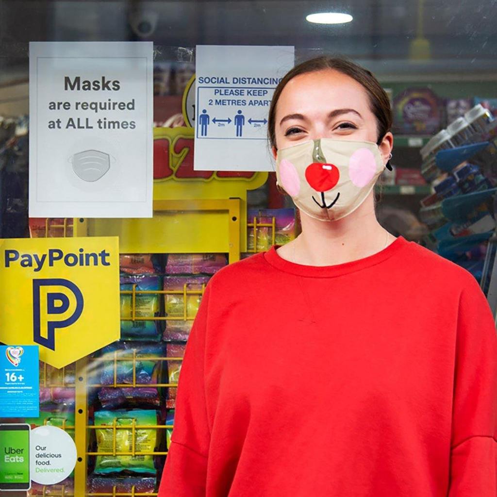 Christmas Entertainment Reindeer Face Mask