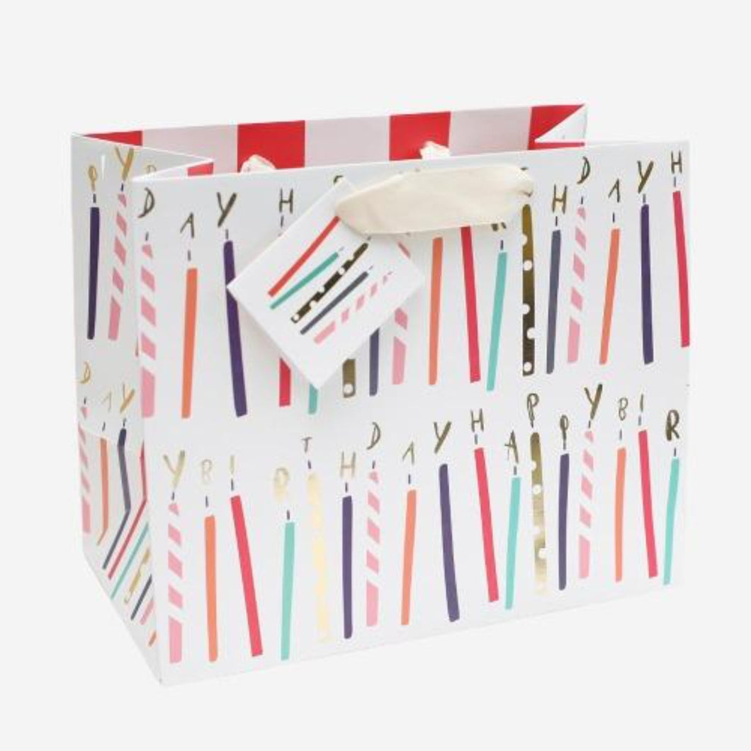 Foil Candles Landscape Gift Bag