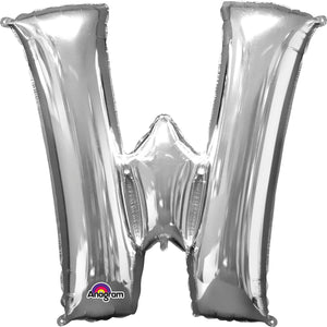 Large Silver Letter Balloons 34"