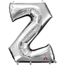 Large Silver Letter Balloons 34"