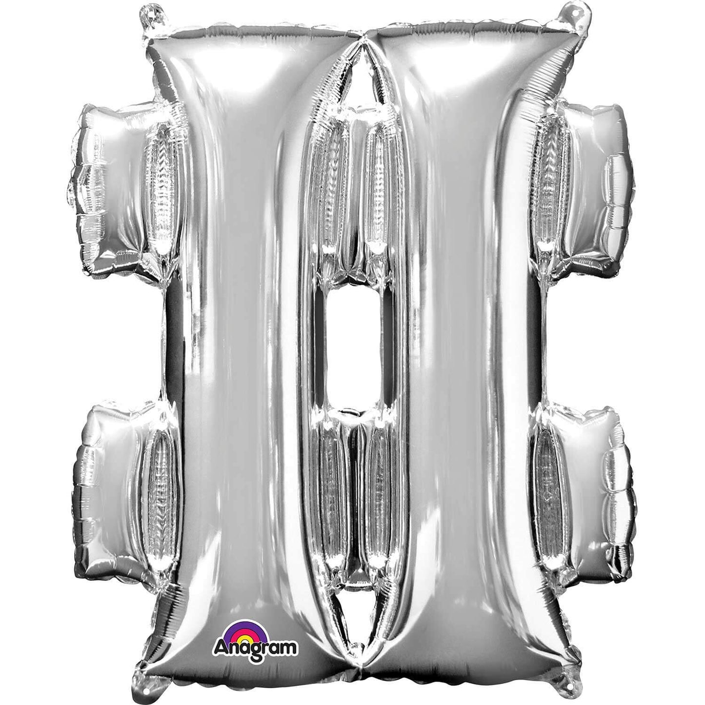 Large Silver Inflated Letter Balloons 34"