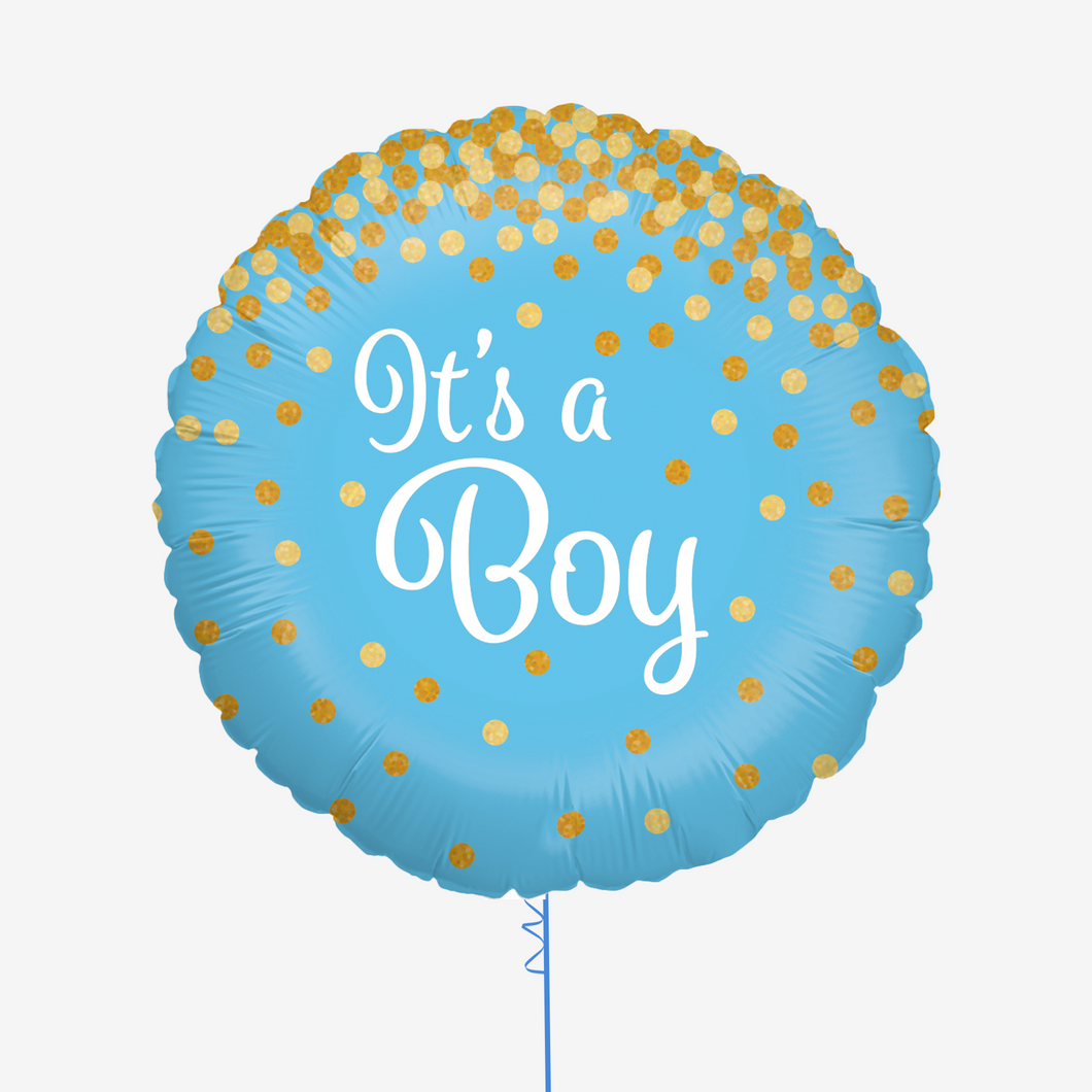 Glittering It’s a Boy Holographic Foil Balloon