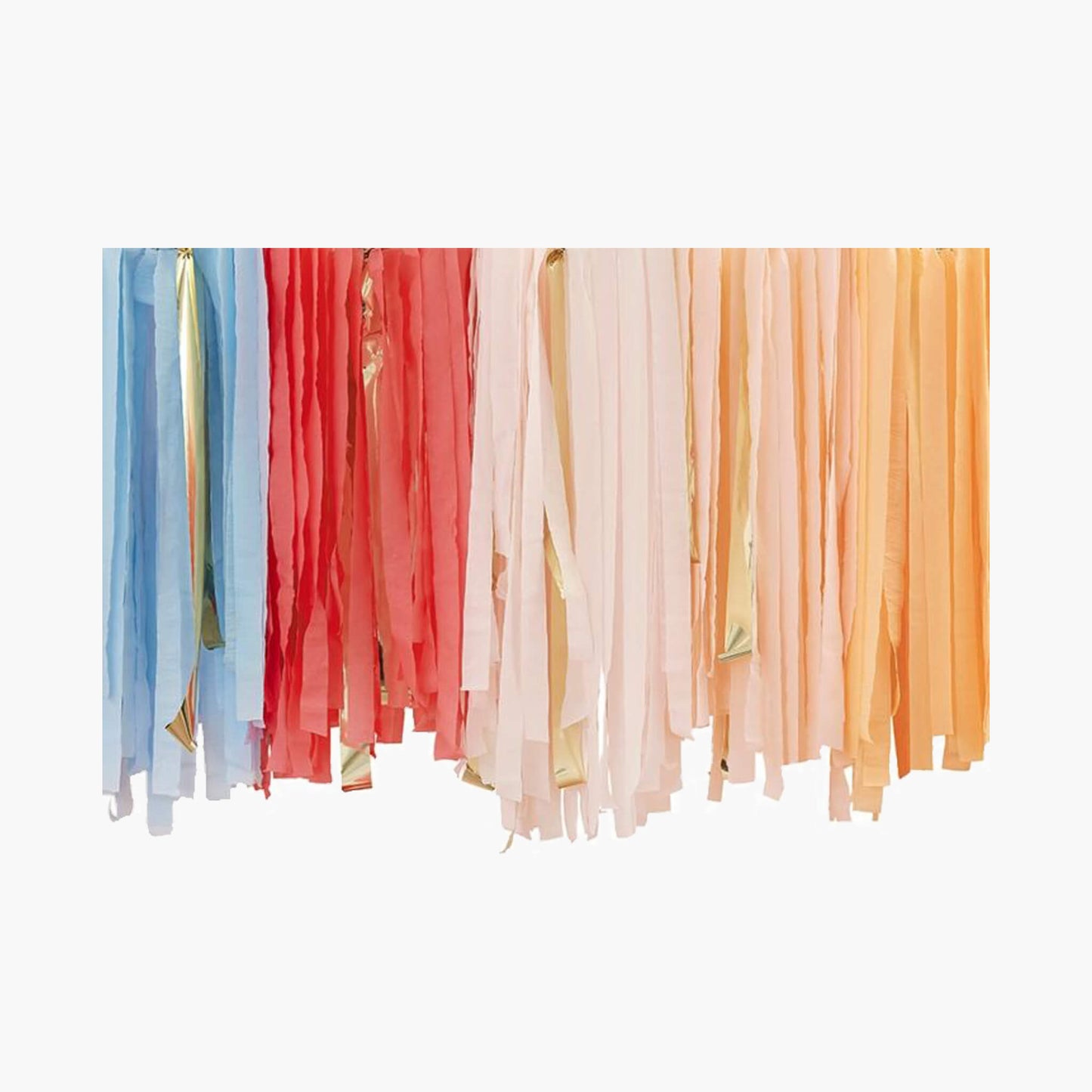 Muted Pastel Streamer Ceiling Decoration