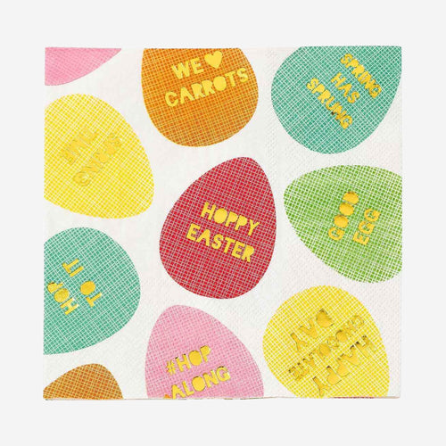 Hop To It Easter Egg Napkins