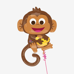 Happy Monkey Foil Balloon