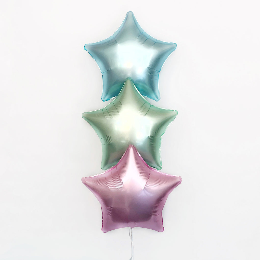 Inflated Bouquet of 3 stars - Pick your Colour