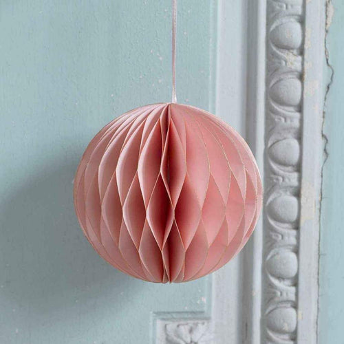 Honeycomb Decoration Pink Glitter