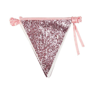 Luxe Pink Glitter Bunting