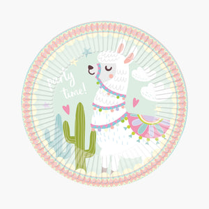 Llama Paper Plates