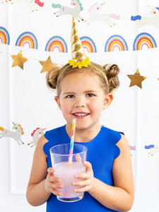 Magical Rainbow Reusable Straws