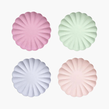 Large Multicolour Compostable Plates by Meri Meri