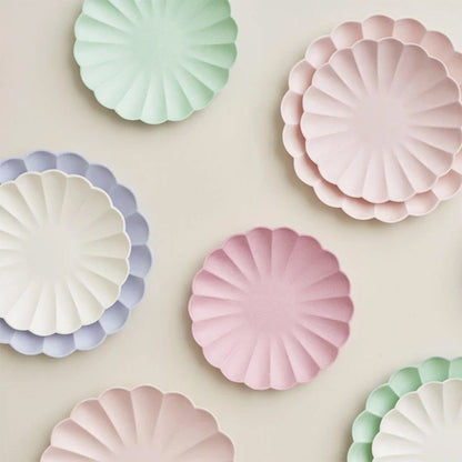 Large Multicolour Compostable Plates by Meri Meri
