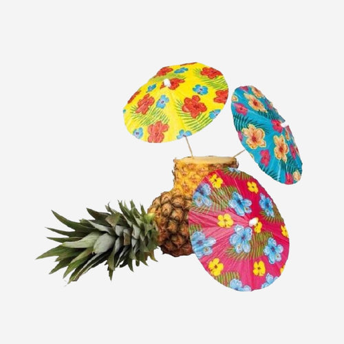 Hibiscus Cocktail Umbrellas / Parasols