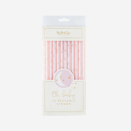 Baby Pink Reuseable Straws
