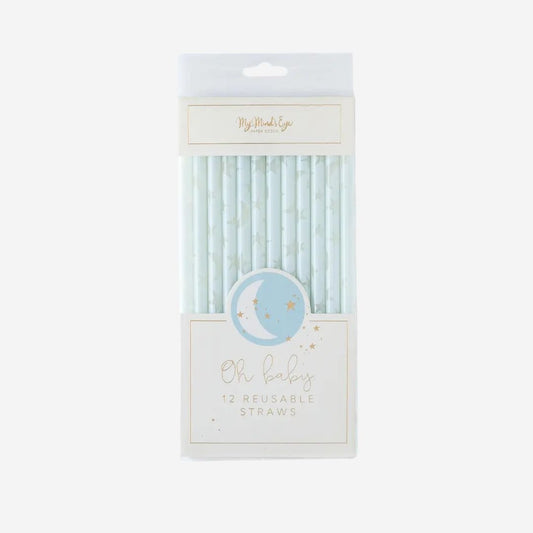 Baby Blue Reuseable Straws