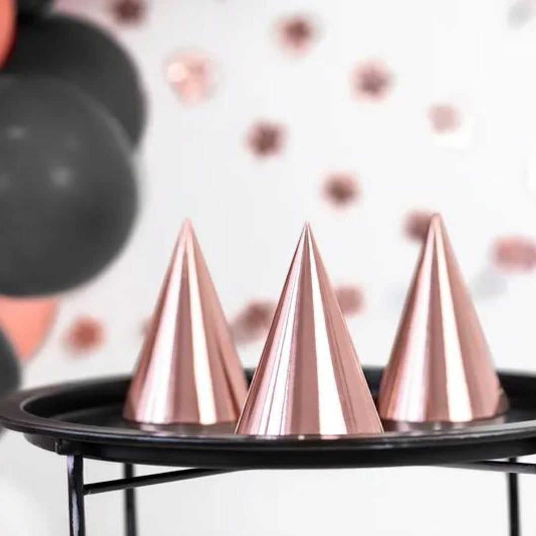 Rose Gold Party Hats