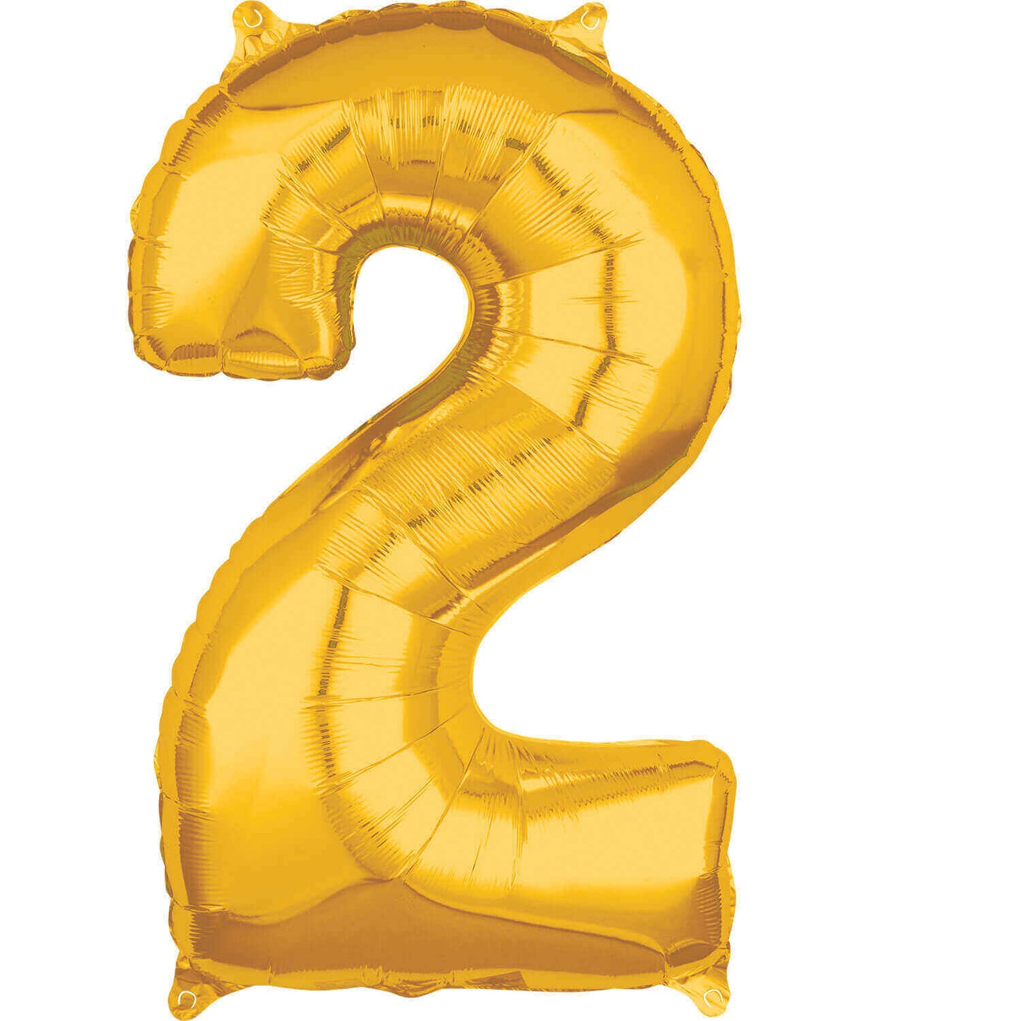 Air Filled 16" Gold Number Balloons