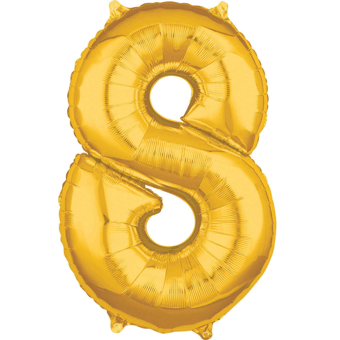 Air Filled 16" Gold Number Balloons