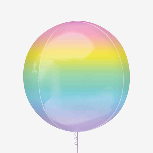 Ombre Multicolour Rainbow Orbz Balloon