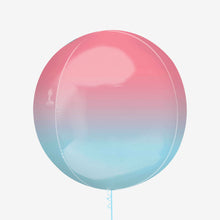 Ombre Pastel Pink and Blue Orbz Balloon