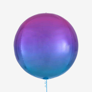 Ombre Pink, Purple & Blue Orbz Balloon