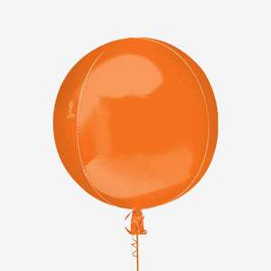 Orange Orbz Spherical Balloon