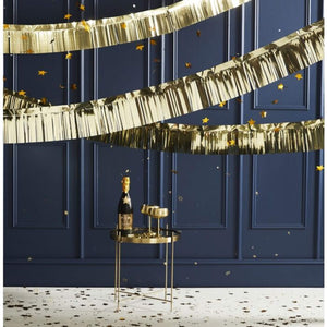 Gold Foiled Fringe Garland Decoration