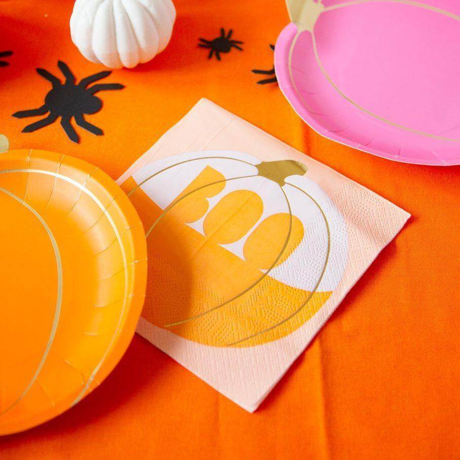BOO Pumpkin Napkin
