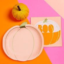 Pumpkin Shaped Paper Plate